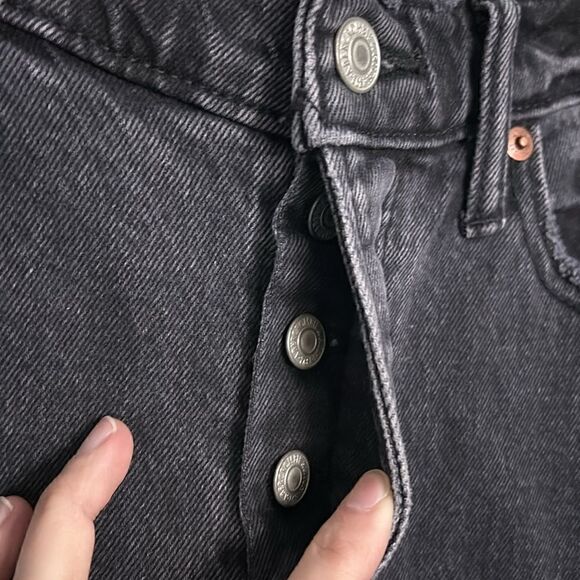 Abercrombie The Dad High Rise Distressed Jeans - Picture 5 of 10